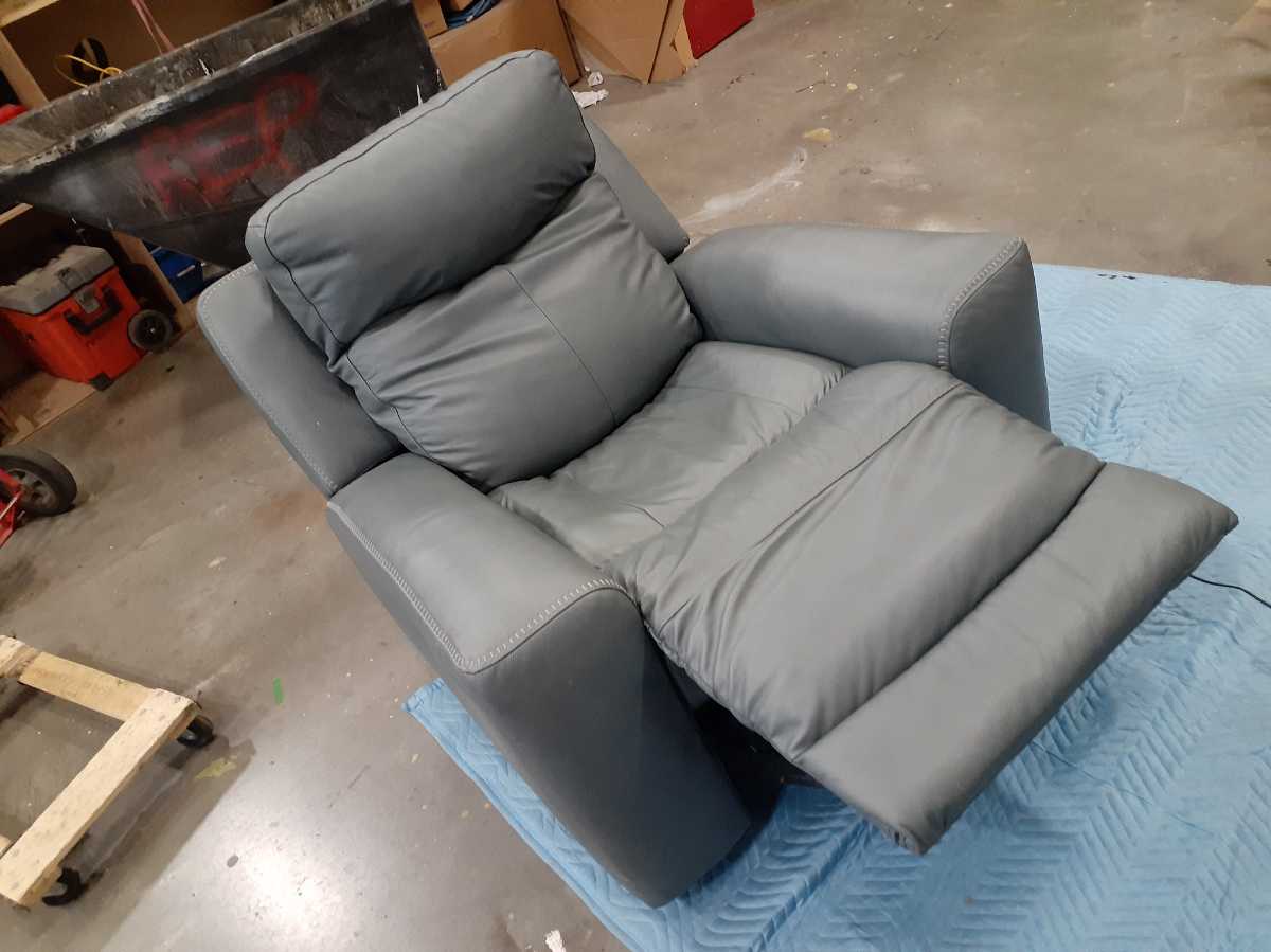 Mindanao Power Recliner with Adjustable Headrest - Steel - Gallery Image 5